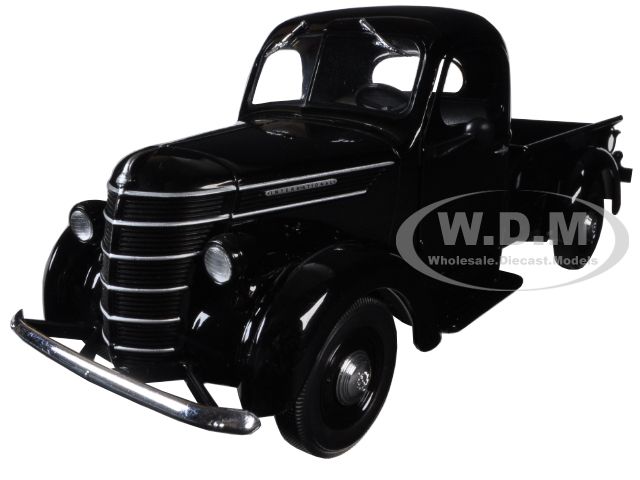 1938 International D-2 Pickup Truck Black 1/25 Diecast Model by First Gear