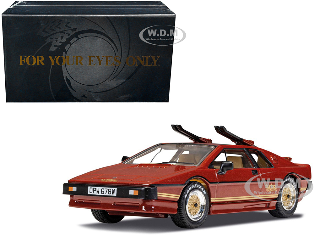 Lotus Esprit Turbo RHD (Right Hand Drive) Red Metallic James Bond 007 "For Your Eyes Only" (1981) Movie Diecast Model Car by Corgi