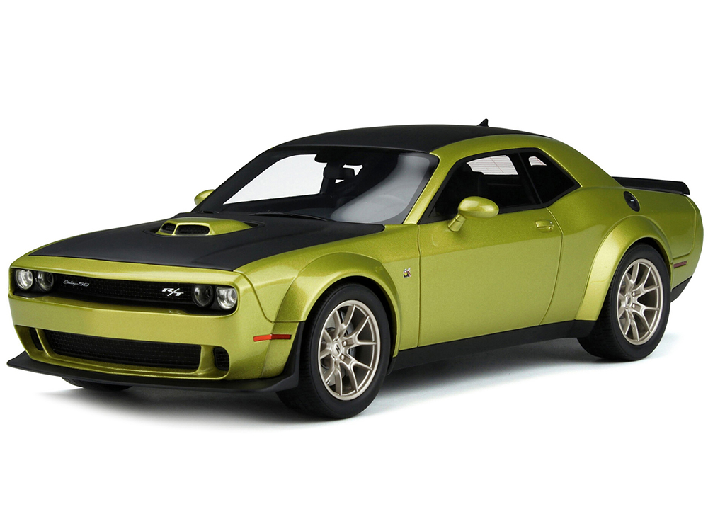 2020 Dodge Challenger R/T Scat Pack Widebody 50th Anniversary Green Metallic 1/18 Model Car by GT Spirit