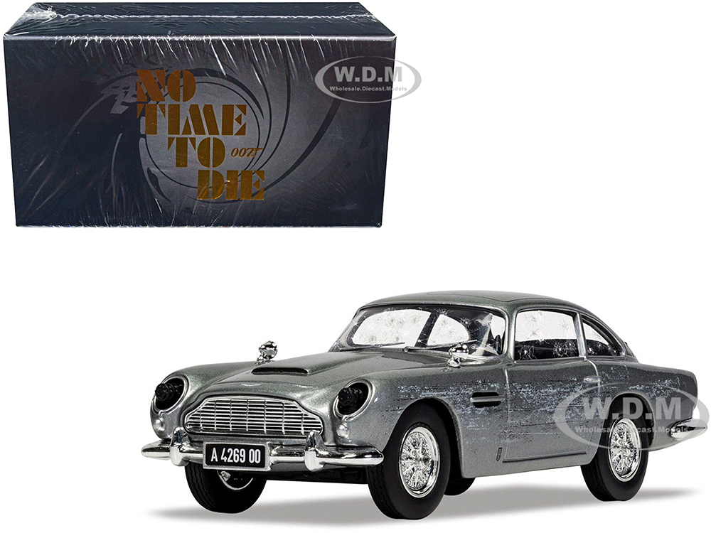 Aston Martin DB5 RHD (Right Hand Drive) Silver (Damaged) James Bond 007 "No Time To Die" (2021) Movie Diecast Model Car by Corgi