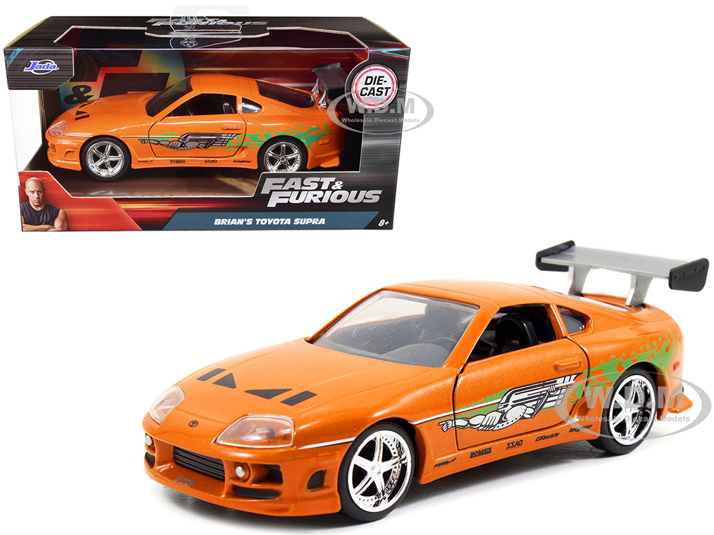 Brians Toyota Supra Orange Fast & Furious Movie 1/32 Diecast Model Car by Jada