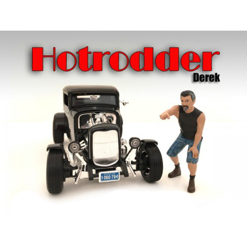 "hotrodders" Derek Figure For 124 Scale Models By American Diorama