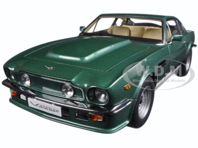 1985 Aston Martin V8 Vantage Forest Green 1/18 Diecast Model Car By Autoart