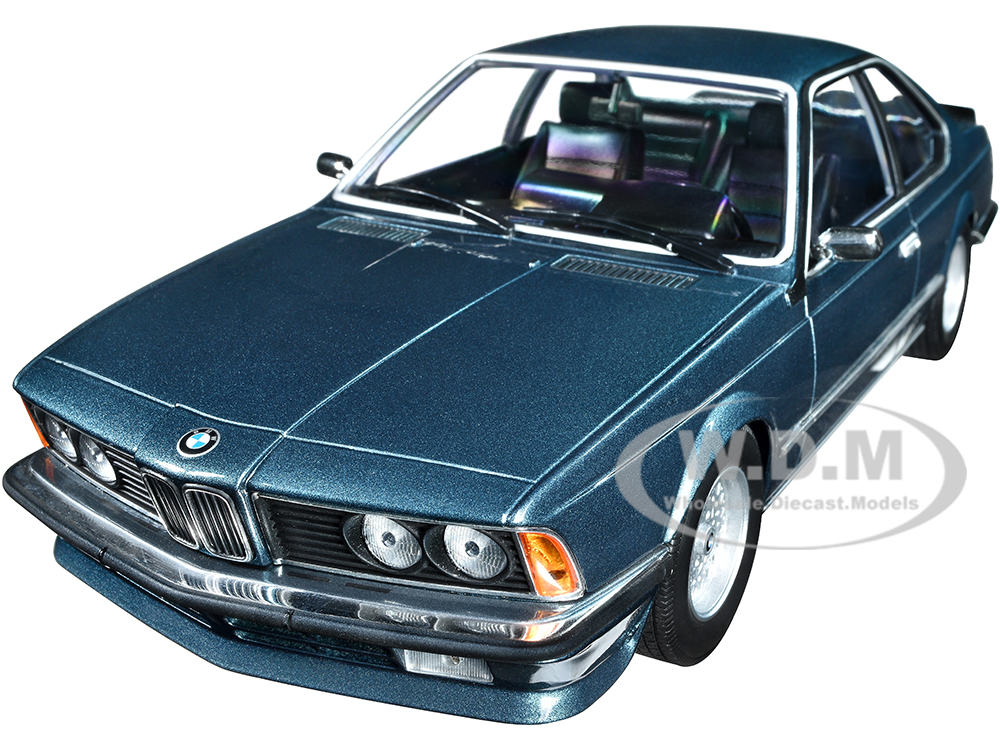 1982 BMW 635 CSi Petrol Blue Metallic 1/18 Diecast Model Car by Minichamps