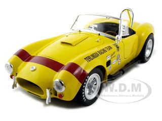 1965 Shelby Cobra Terlingua Racing Team Yellow 1/18 Diecast Car Model By Shelby Collectibles