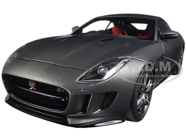 Image of 2015 Jaguar F-Type R Coupe Matt Grey 1/18 Model Car by Autoart