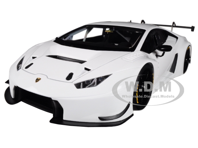 Lamborghini Huracan Gt3 White / Bianco Isis 1/18 Model Car By Autoart