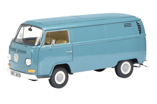 Volkswagen T2 Box Van Blue 50 Years Anniversary 1967-2017 Limited To 500pc Worldwide 1/18 Diecast Model Car By Schuco