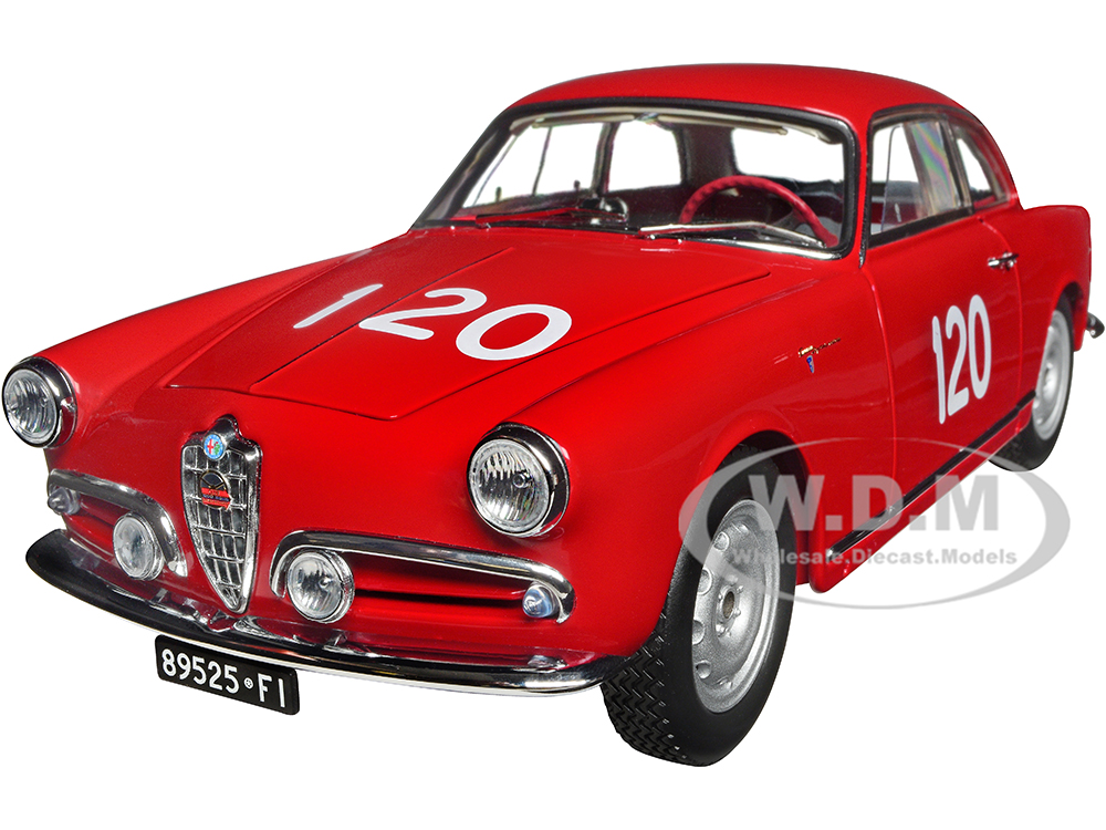 Alfa Romeo Giulietta SV 120 Giorgio Becucci - Pasquale Cazzato "Mille Miglia" (1956) 1/18 Diecast Model Car by Kyosho