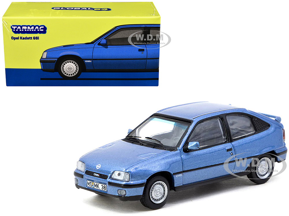 Opel Kadett GSi Blue Metallic "Global64" Series 1/64 Diecast Model Car by Tarmac Works