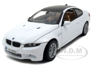 Bmw M3 E92 Coupe White 1/24 Diecast Model Car By Motormax
