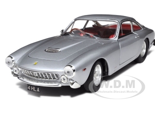 Ferrari 250 GT Berlinetta Lusso RHD (Right Hand Drive) (Eric Claptons Car) Silver with Red Interior Elite Edition Series 1/18 Diecast Model Car by Hot Wheels