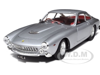 Ferrari 250 GT Berlinetta Lusso RHD (Right Hand Drive) (Eric Claptons Car) Silver with Red Interior "Elite Edition" Series 1/18 Diecast Model Car by