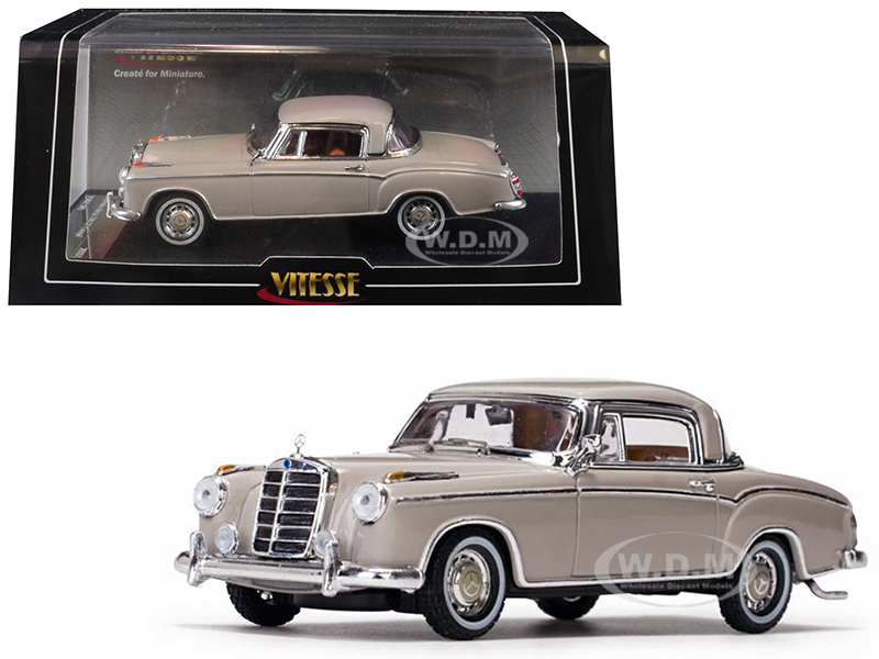 1958 Mercedes Benz 220 Se Coupe Cream 1/43 Diecast Model Car By Vitesse