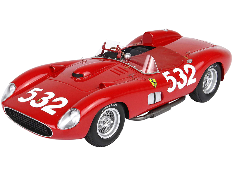 Ferrari 315S 532 Wolfgang von Trips Mille Miglia (1957) with DISPLAY CASE Limited Edition to 99 pieces Worldwide 1/18 Model Car by BBR