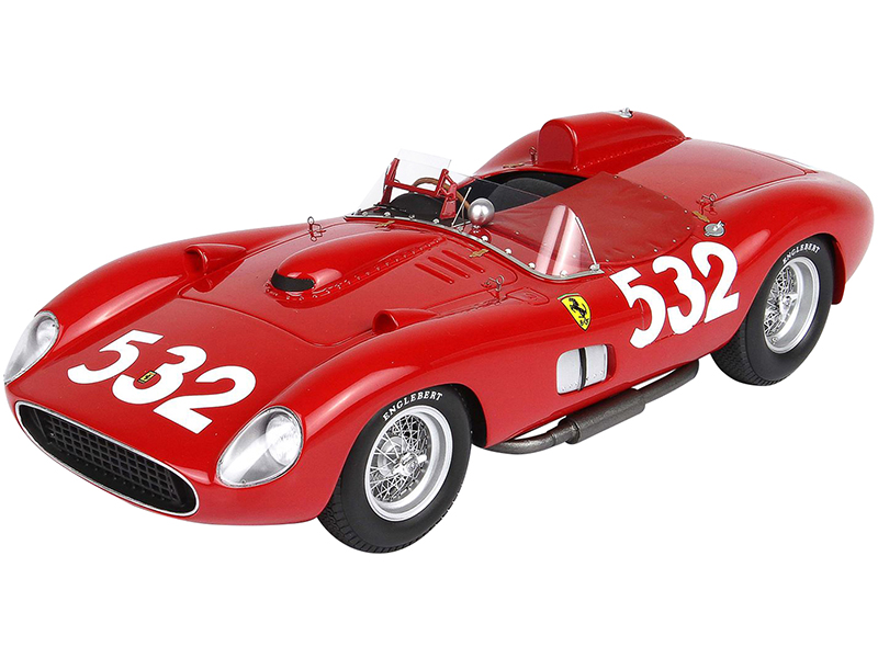 Image of Ferrari 315S 532 Wolfgang von Trips Mille Miglia (1957) with DISPLAY CASE Limited Edition to 99 pieces Worldwide 1/18 Model Car by BBR