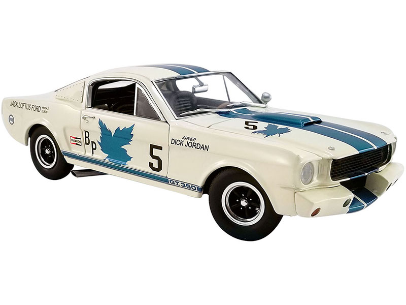 1965 Ford Mustang Shelby G.T.350R 5 Dick Jordan "Canadian Champion" Limited Edition to 480 pieces Worldwide 1/18 Diecast Model Car by ACME