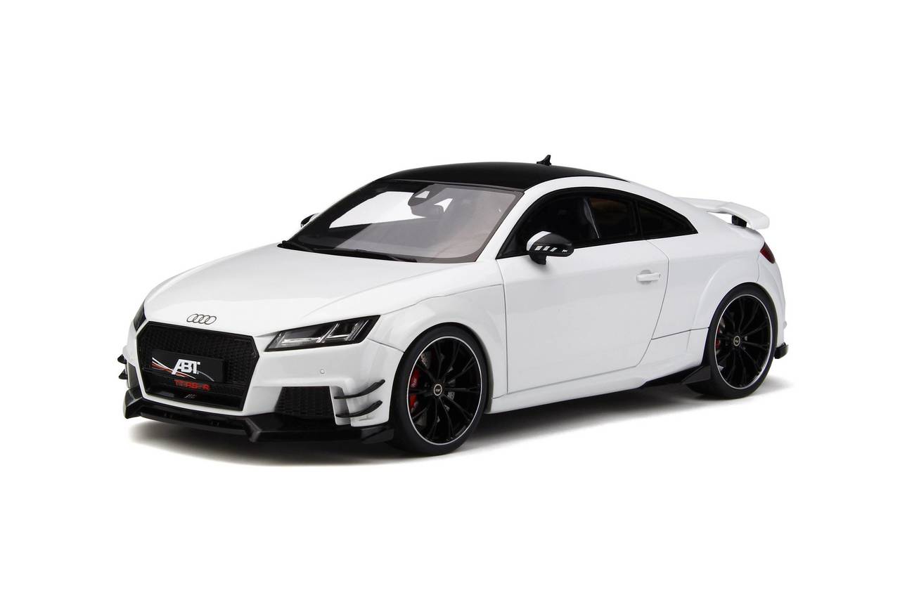 Audi Abt Tt Rs-r Metallic White With Black Top Limited Edition To 999 Pieces Worldwide 1/18 Model Car By Gt Spirit