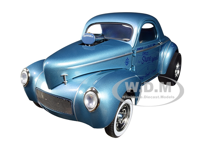 1941 Gasser Swc Swindler Ii Metallic Blue "stone Woods & Cook" Limited Edition To 546 Pieces Worldwide 1/18 Diecast Model Car By Acme