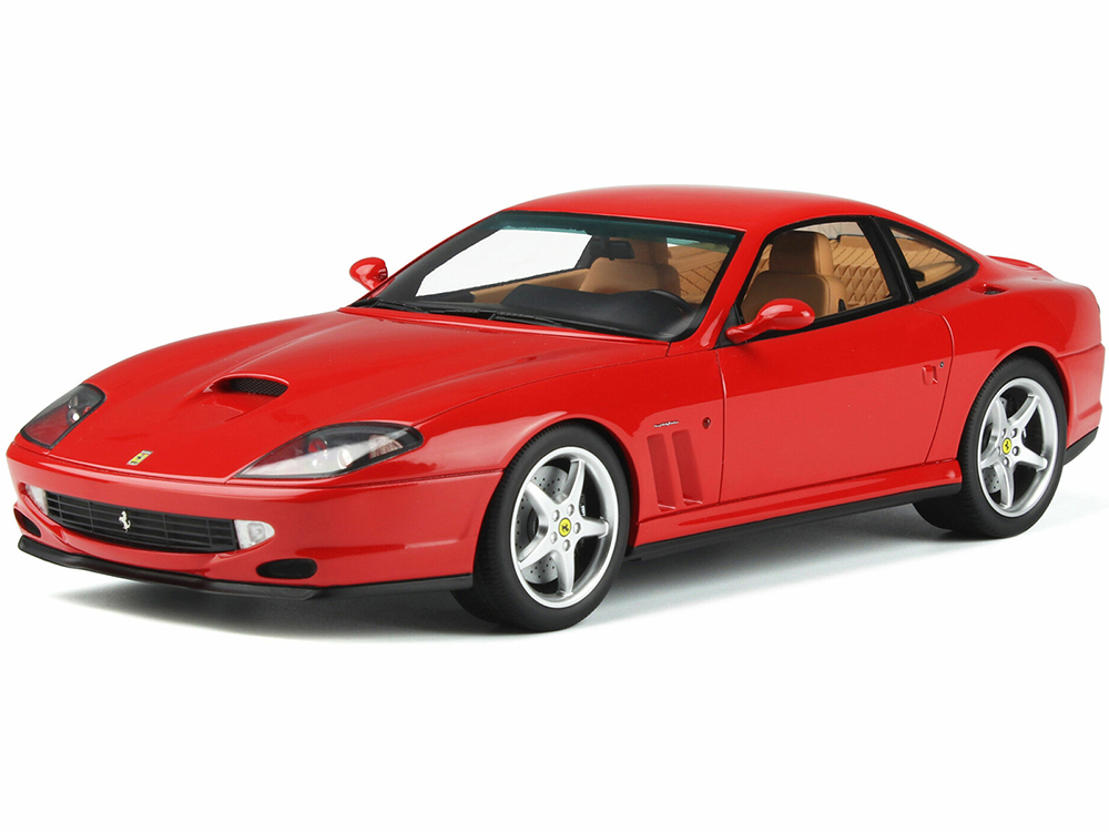 1996 Ferrari F550 Maranello Gran Turismo Rosso Corsa Red 1/18 Model Car By GT Spirit