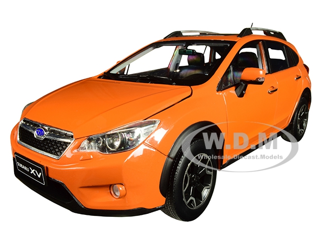Image of 2014 Subaru XV with Sunroof Tangerine Orange 1/18 Diecast Model Car by SunStar