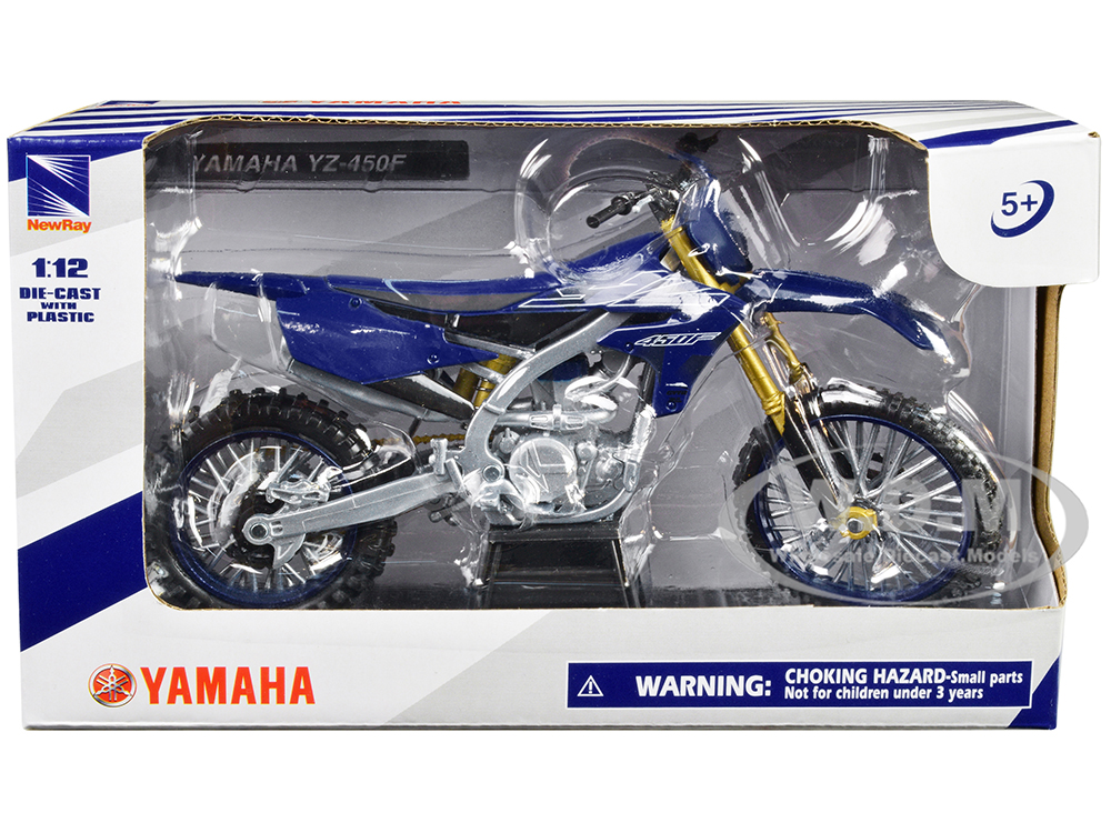 Yamaha YZ-450F Motorcycle Blue 1/12 Diecast Model by New Ray