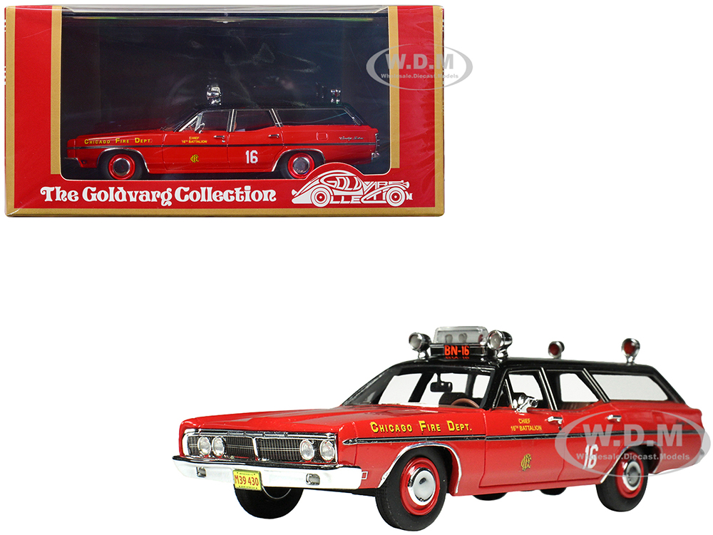 1970 Ford Galaxie Station Wagon Red with Black Top 