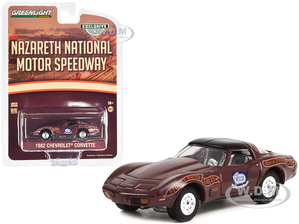 1982 Chevrolet Corvette Nazareth National Motor Speedway Official Pace Car "Hobby Exclusive" Series 1/64 Diecast Model Car by Greenlight