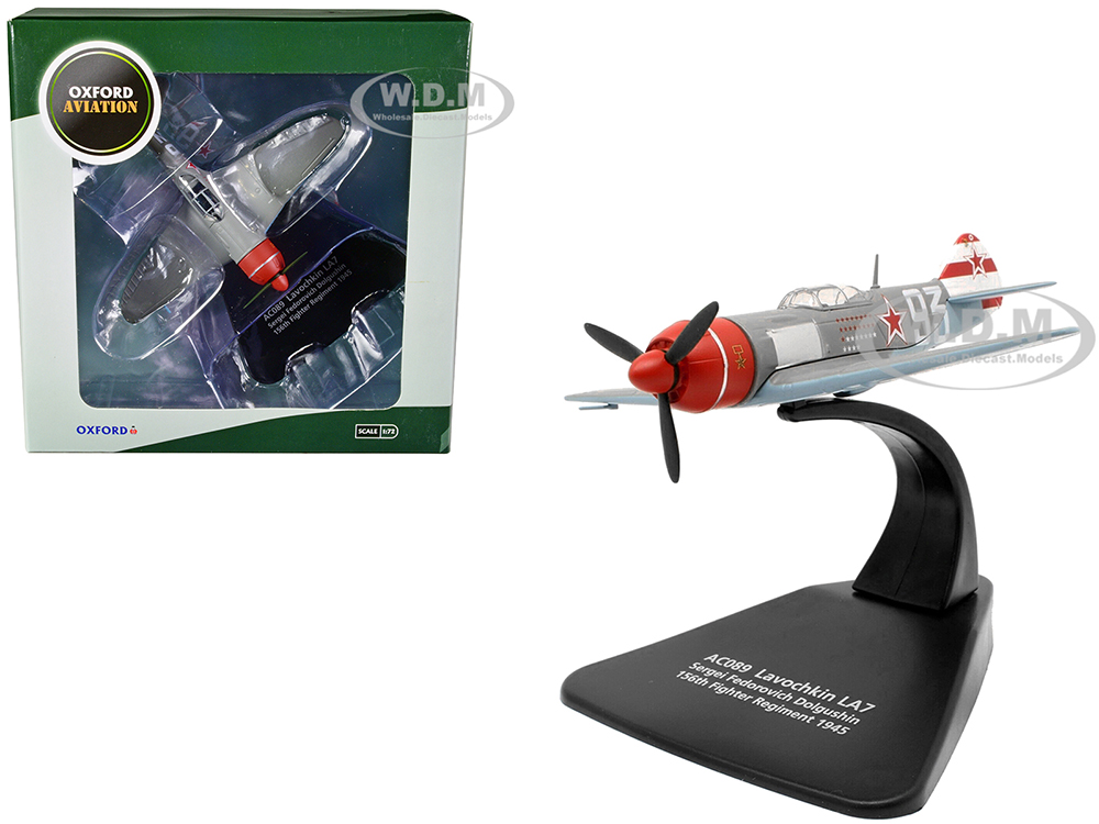 Lavochkin LA7 Fighter Plane Sergei Federovich Dolgushin 156th Fighter Regiment (1945) Oxford Aviation Series 1/72 Diecast Model Airplane by Oxford Diecast