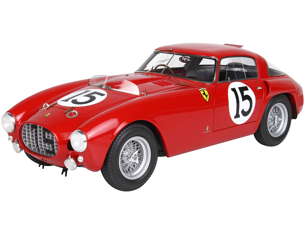 Ferrari 340 MM 15 Paolo Marzotto - Giannino Marzotto "24 Hours of Le Mans" (1953) with DISPLAY CASE Limited Edition to 250 pieces 1/18 Model Car by B
