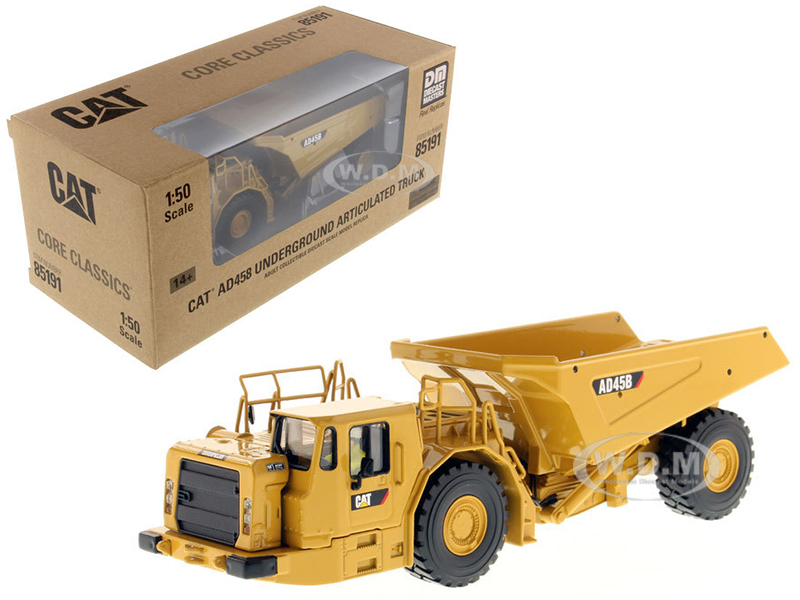 Image of CAT Caterpillar AD45B Underground Articulated Truck with Operator "Core Classics Series" 1/50 Diecast Model by Diecast Masters