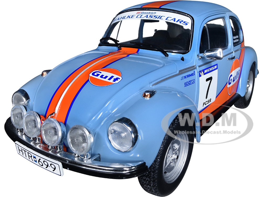 Volkswagen Beetle 1303 #7 Mathias Fahlke - Pernilla Sterner Gulf Oil Rally Cold Balls (2019) Competition Series 1/18 Diecast Model Car by Solido