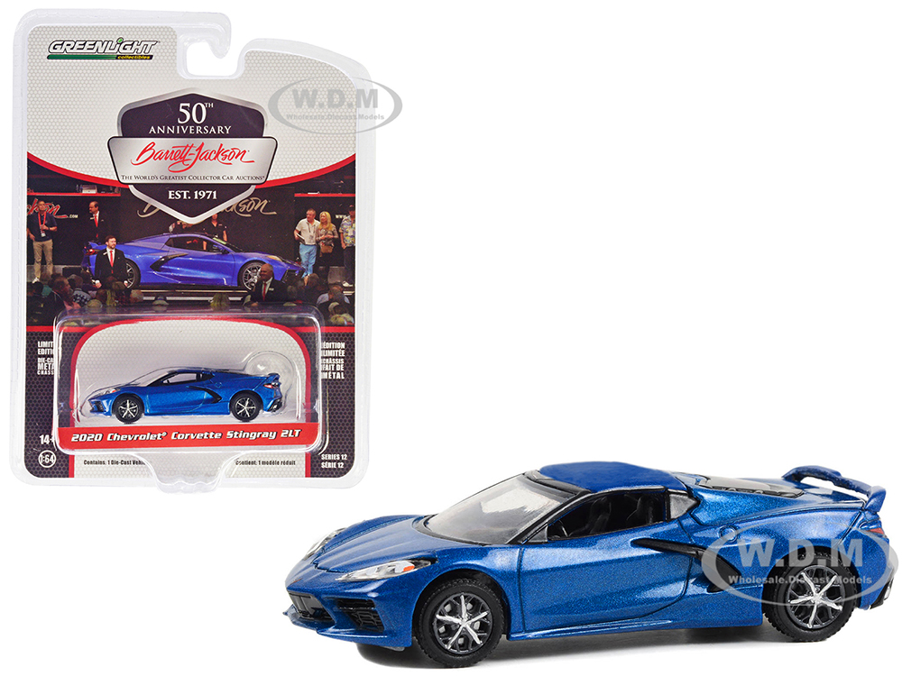 2020 Chevrolet Corvette C8 Stingray 2LT Rapid Blue Metallic (Lot 1259) Barrett Jackson 