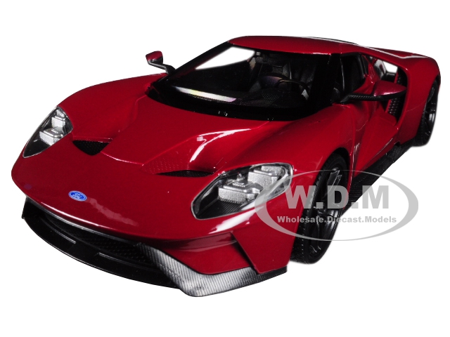 2017 Ford GT Red 1/24 - 1/27 Diecast Model Car by Welly