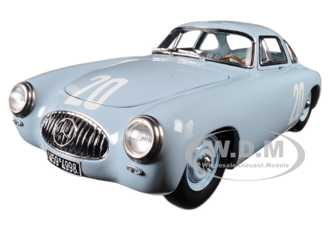 Mercedes 300 SL 20 Blue Grand Prix of Bern 1952 Limited to 1500 pieces Worldwide 1/18 Diecast Model Car by CMC