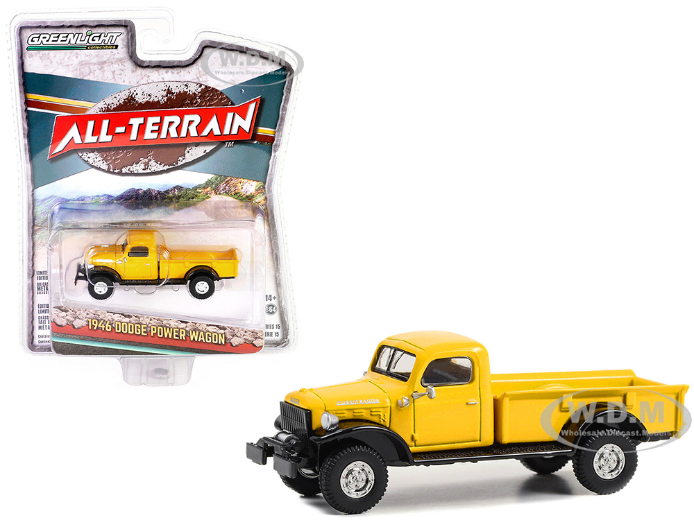 1946 Dodge Power Wagon Pickup Truck Construction Yellow and Black 
