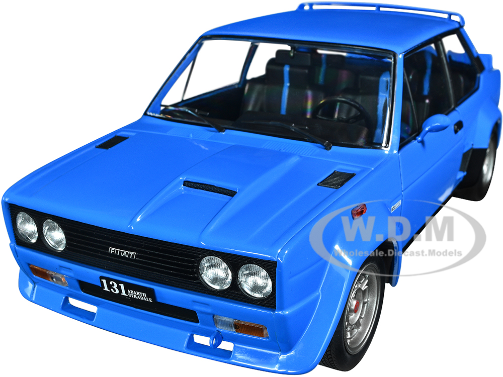 1980 Fiat 131 Abarth Blue 1/18 Diecast Model Car By Solido