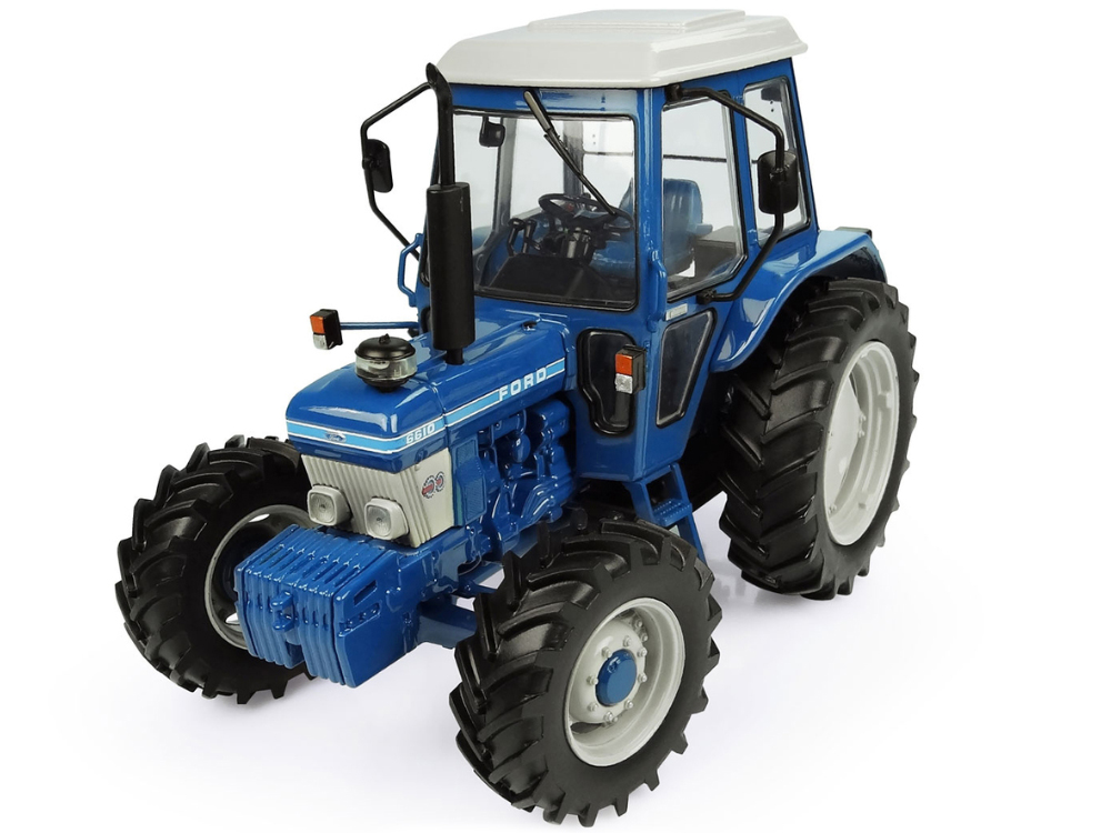 Ford 6610 4WD Generation I Tractor Blue with White Top 1/32 Diecast Model by Universal Hobbies