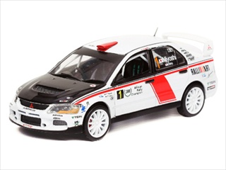 Image of Mitsubishi Lancer IX 1 H.Miyoshi/H.Ichino Winner Rally Africa 1/43 Diecast Model Car by Vitesse