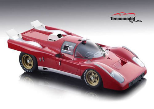 Ferrari 512M Test Version 1971 Red Limited Edition to 100pcs 1/18 Model Car by Tecnomodel