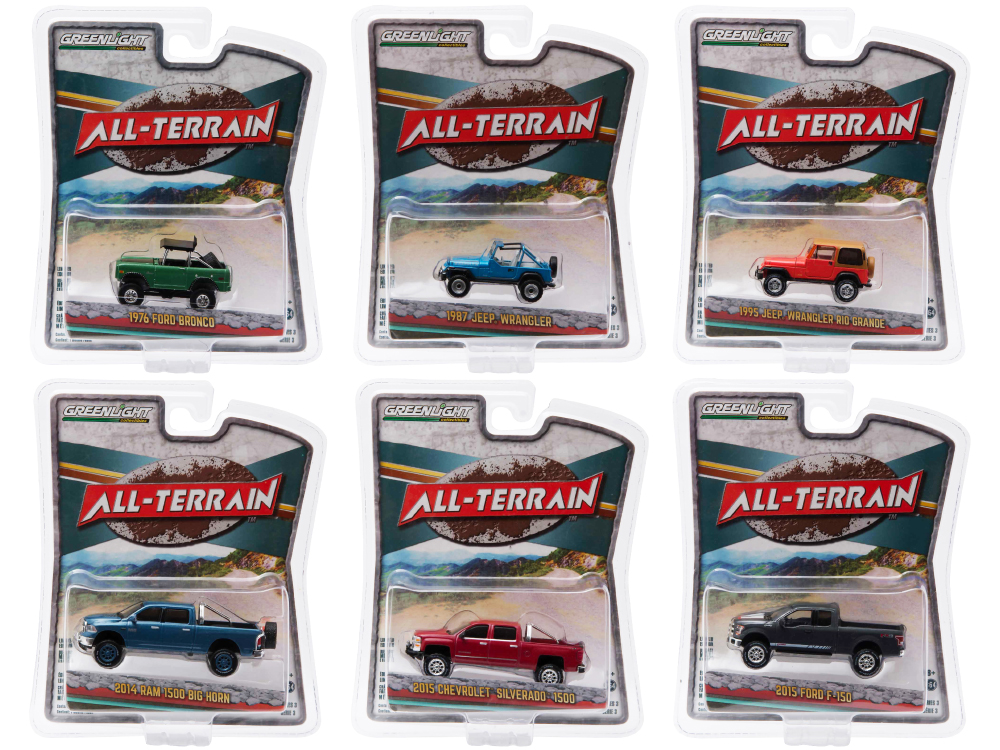 "All Terrain" 6 piece Set Series 3 1/64 Diecast Model Cars by Greenlight