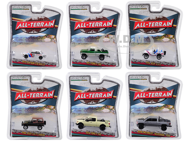 All Terrain Series 7 Set of 6 Cars 1/64 Diecast Models by Greenlight