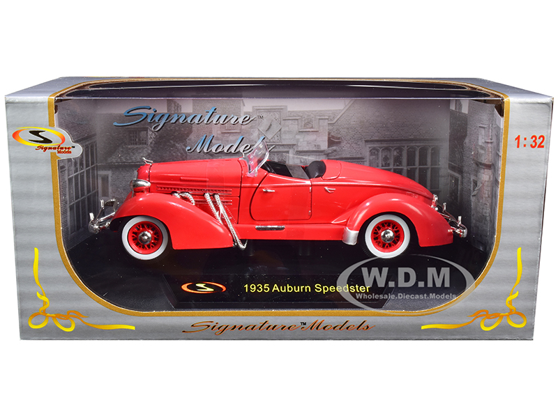 1935 Auburn Speedster Coral Red 1/32 Diecast Model Car by Signature Models