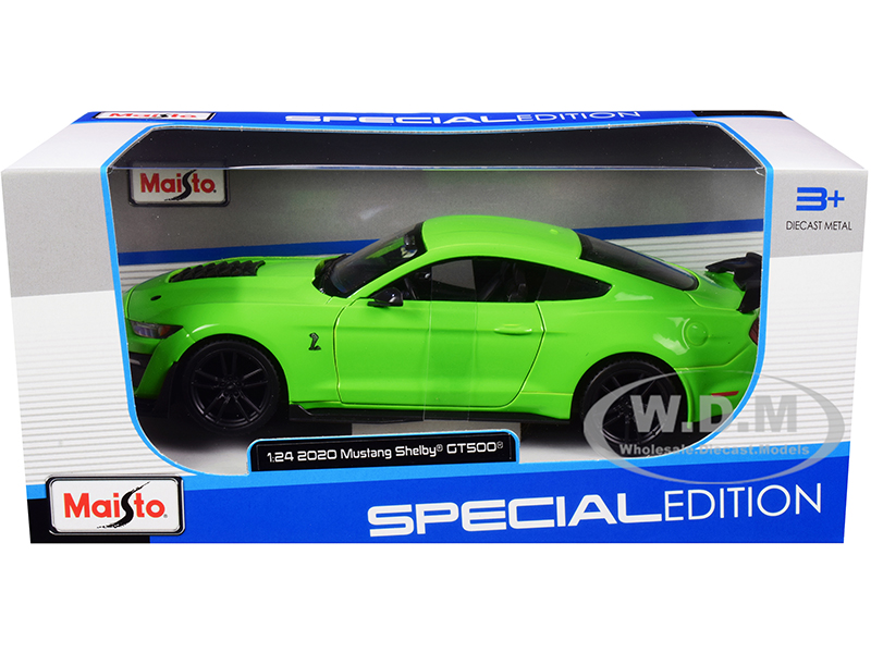 2020 Ford Mustang Shelby GT500 Bright Green 1/24 Diecast Model Car by Maisto