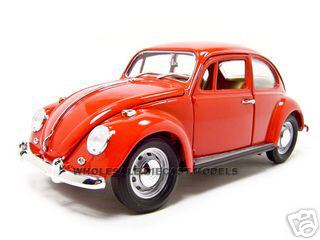 1967 Volkswagen Beetle Red 1/18 Diecast Model Car By Road Signature