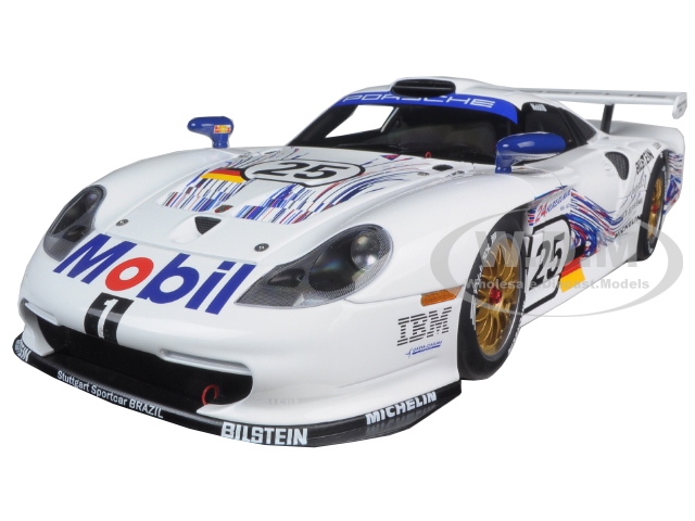 1997 Porsche 911 Gt1 25 24hrs Le Mans H.stuck/t.boutsen/b.wollek 1/18 Diecast Model Car By Autoart