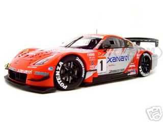 Image of Nissan Fairlady Z JGTC 2004 Xanavi Nismo 1 Diecast Model 1/18 Die Cast Car By Autoart