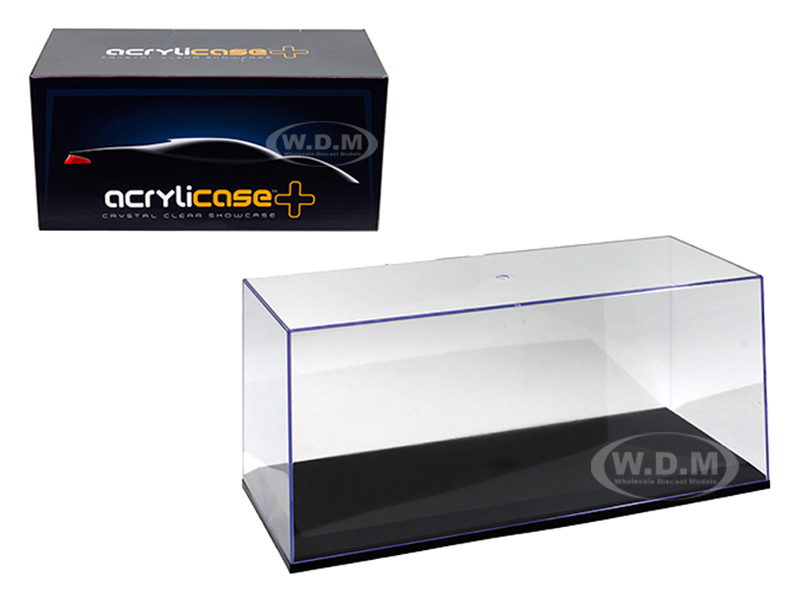 Collectible Display Show Case with Black Base for 1/24 1/18 Scale Models by Illumibox