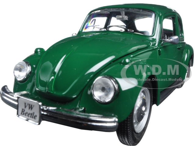 1973 Volkswagen Beetle Green 1/24 Diecast Model Car By Maisto