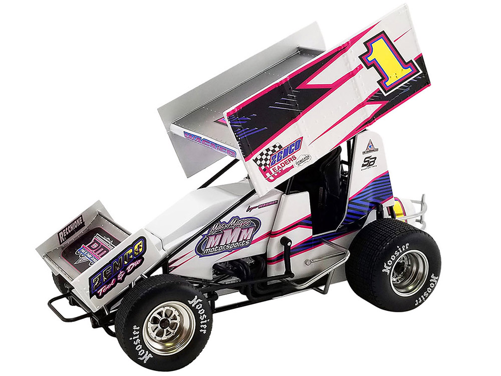 Winged Sprint Car 1 Logan Wagner "ZEMCO" Mac Magee Motorsports (2022) 1/18 Diecast Model Car by ACME